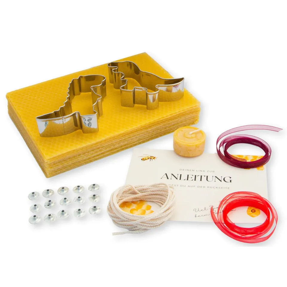 Imkado Bienenwachskerzen Bastel-Set 15 Platten