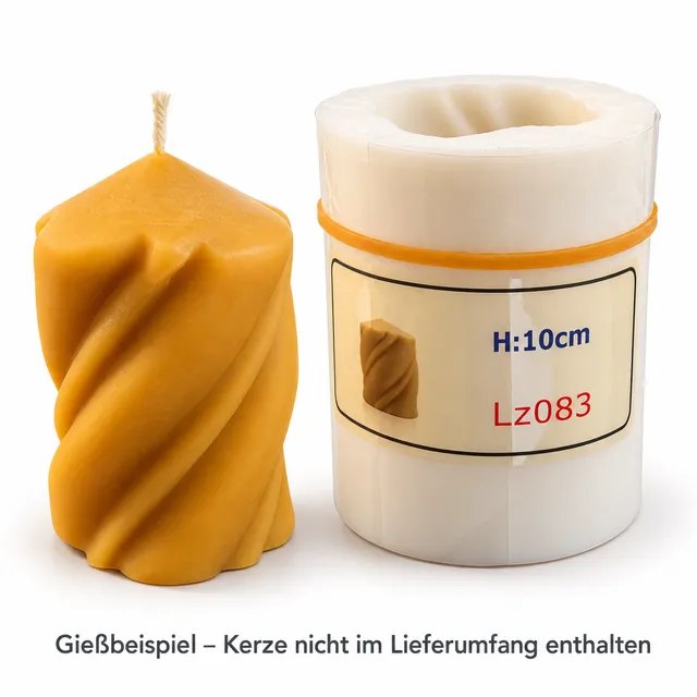 Bienenwagner Kerzengießform Waben-Stumpenkerze 10,5 cm