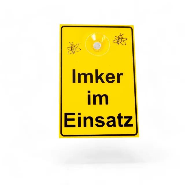 Imkado Saugnapf-Schild für Imkerfahrzeuge