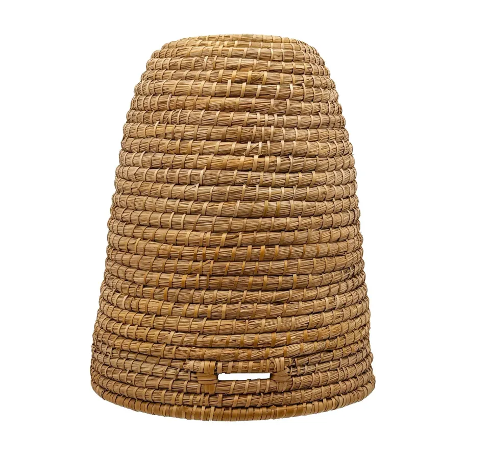 Bienenwagner Bienenkorb Stroh 40 cm handgemacht Fairtrade Deko