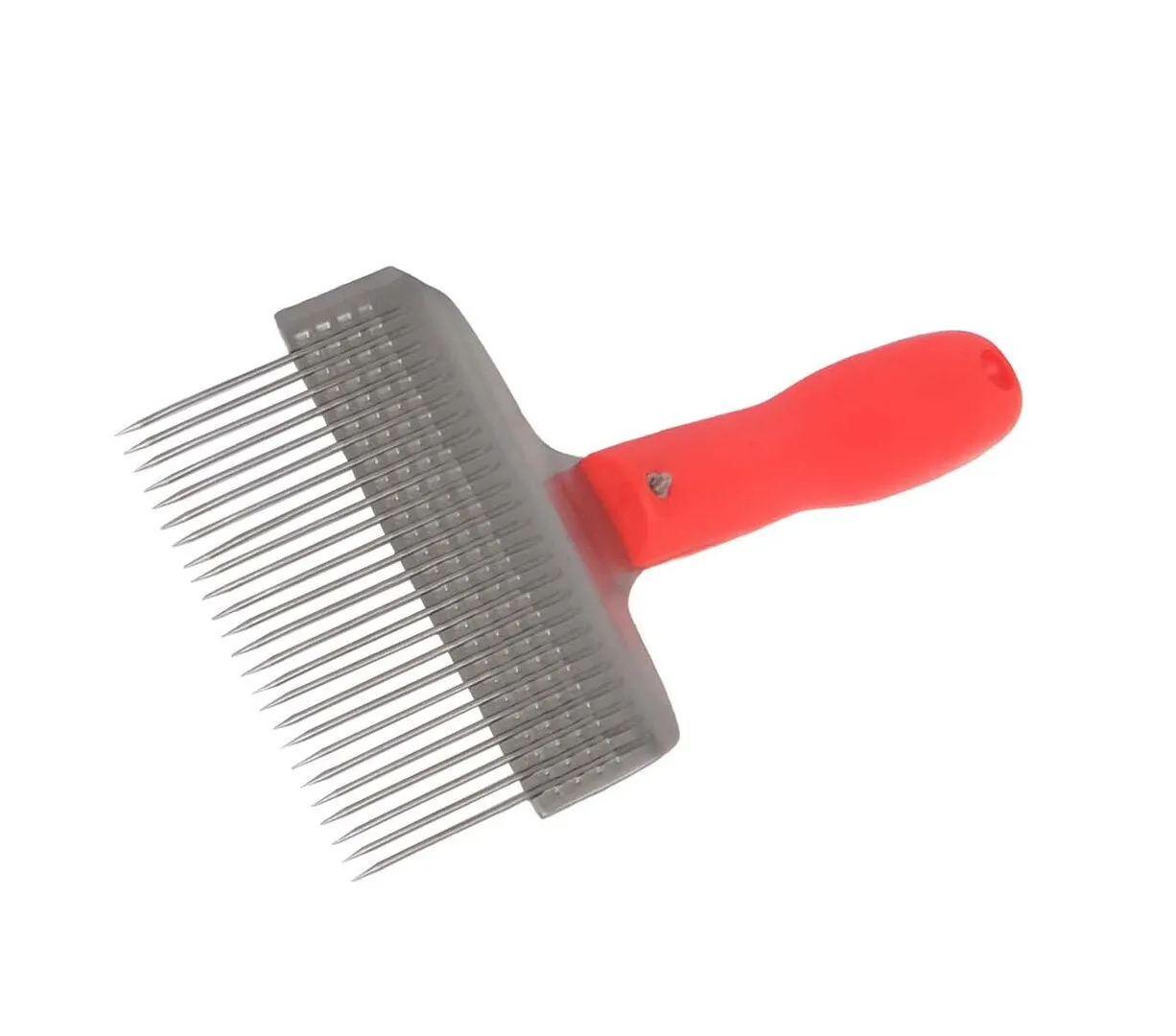 Bienenwagner Entdecklungsgabel extra breit neonrot gebogen