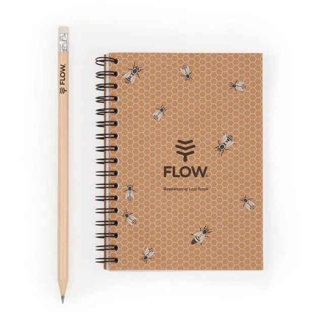 Flow Hive Beekeeping Log Book Stockbuch mit Bleistift