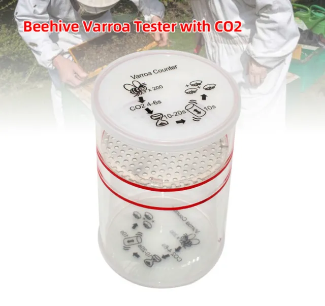 Bienenwagner CO2 Varroa-Tester Milbentest mit 2 Kartuschen