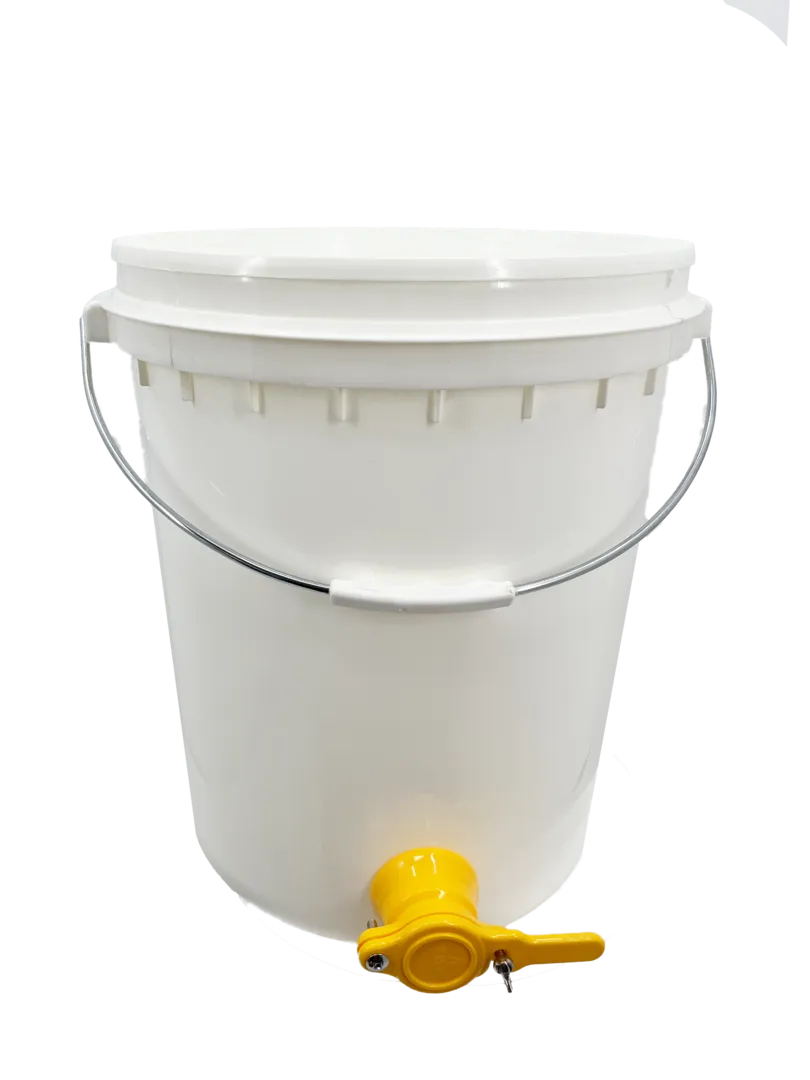 Bienenwagner Abfüllhobbock 40 kg 30 Liter Quetschhahn Kunststoff tropffrei