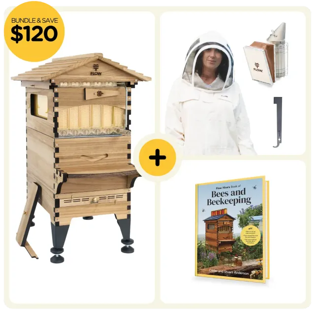 Flow Hive Starter Bundle Bienenstock ThermoGrade Holz