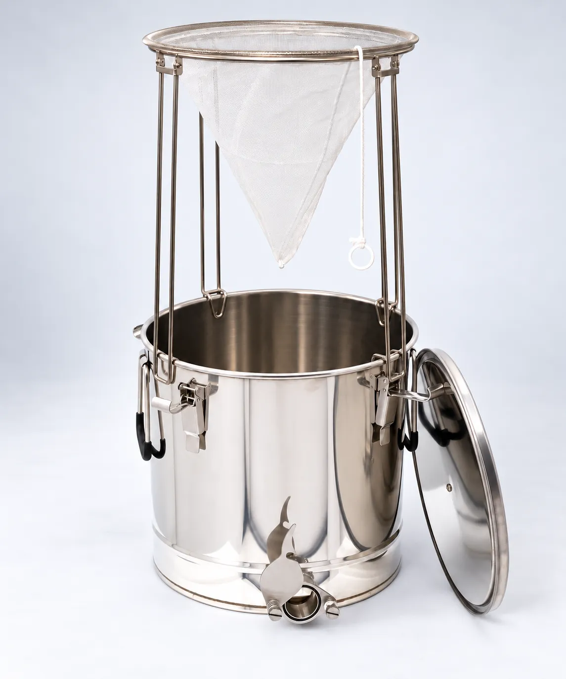Bienenwagner Spitzsiebständer Edelstahl faltbar 40 cm