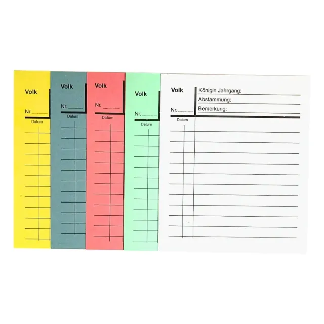 Imkado Notizkarten Beutenmarkierung 50 Stück 10x8,8 cm