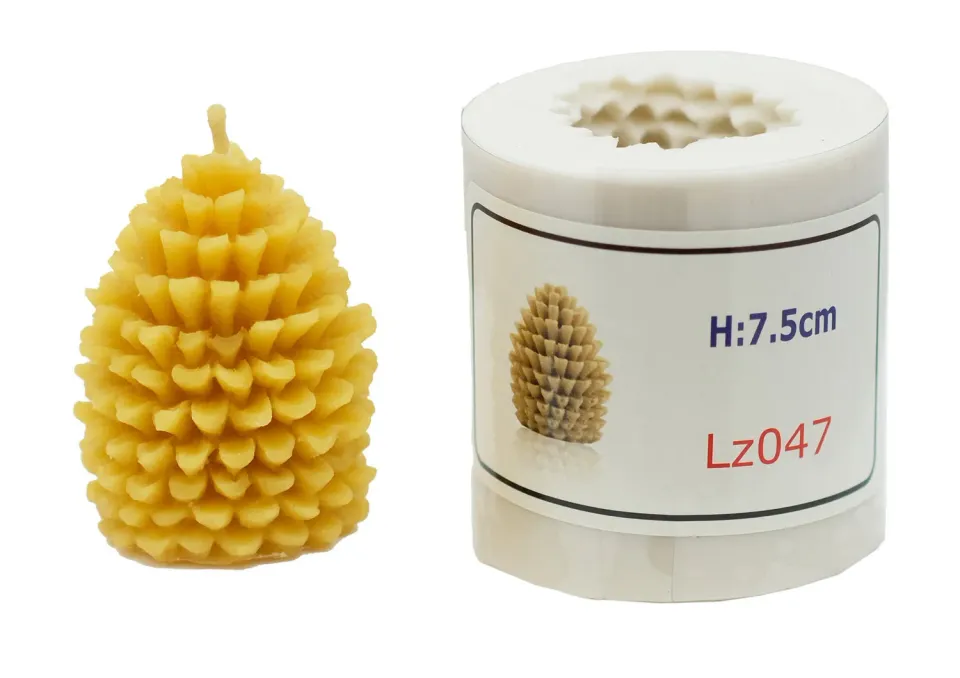 Bienenwagner Lz047 Silikon-Kerzenform Zapfen für Stumpenkerze