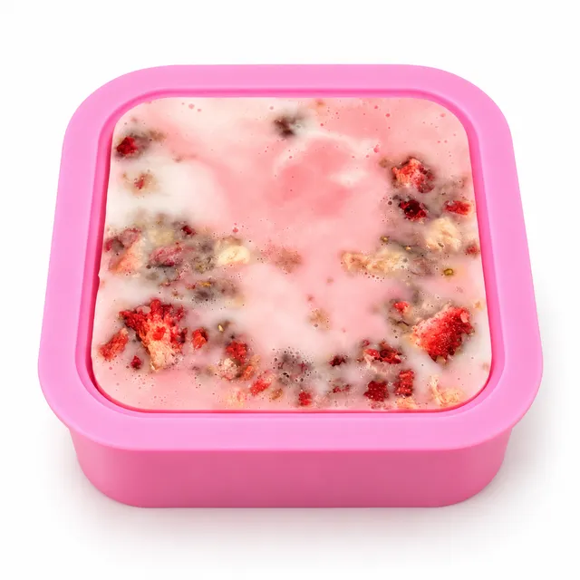 Bienenwagner 100% Hand Made Seifenform Silikon eckig rosa