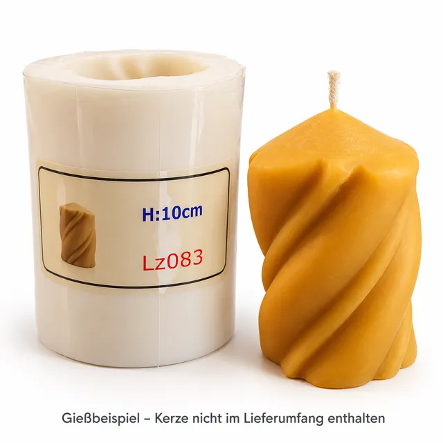 Bienenwagner Kerzengießform Waben-Stumpenkerze 10,5 cm