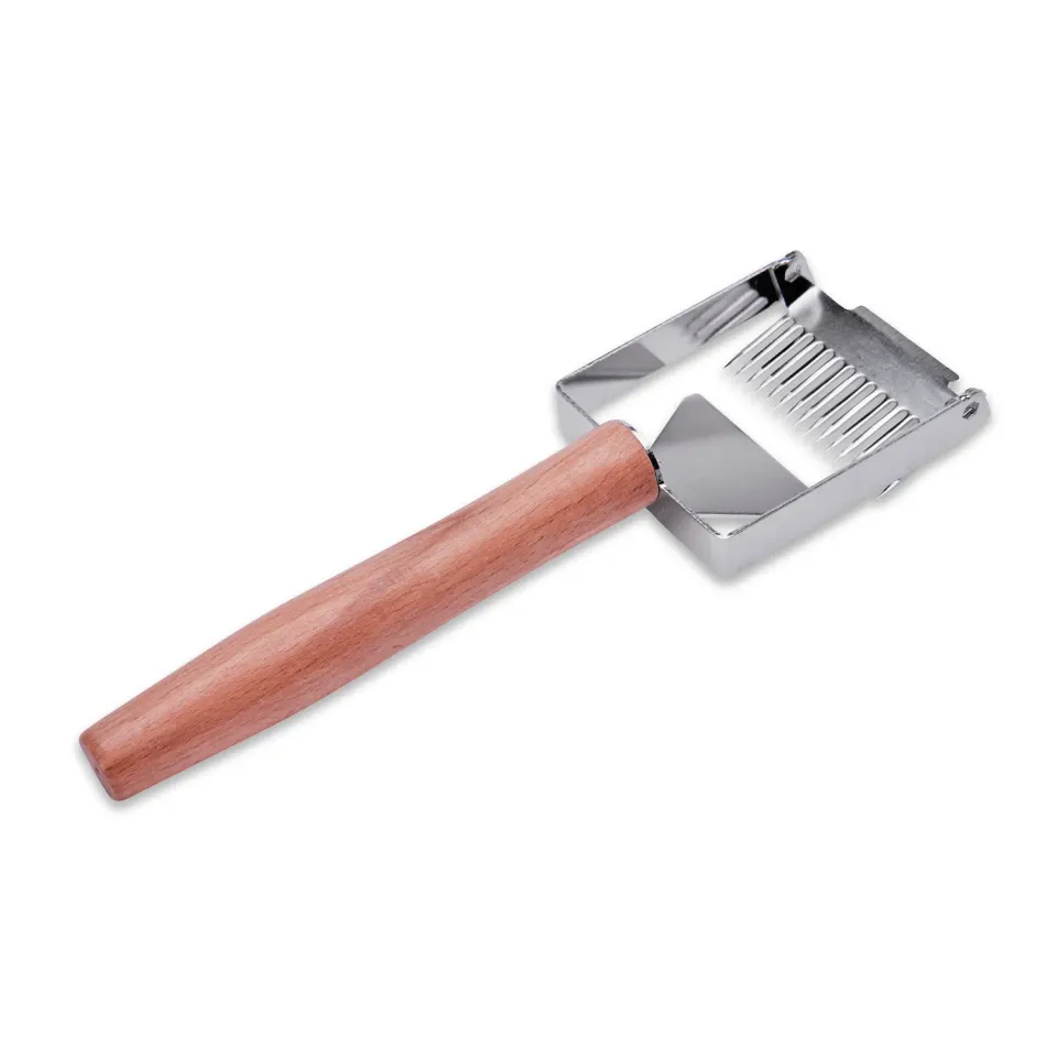 Imkado Entdeckelungshobel Edelstahl 6 cm mit Holzgriff