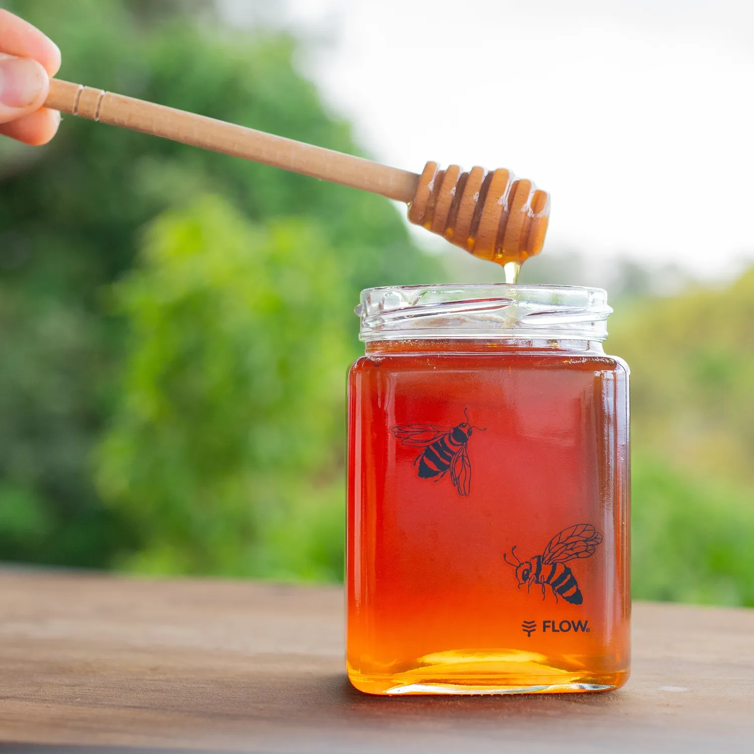 Flow Hive Honey Drizzler Honigstab Buche 9er Set