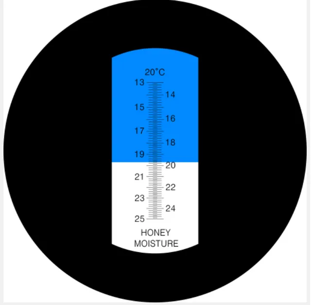 Bienenwagner Honig-Refraktometer 13-25% mit Eichflüssigkeit
