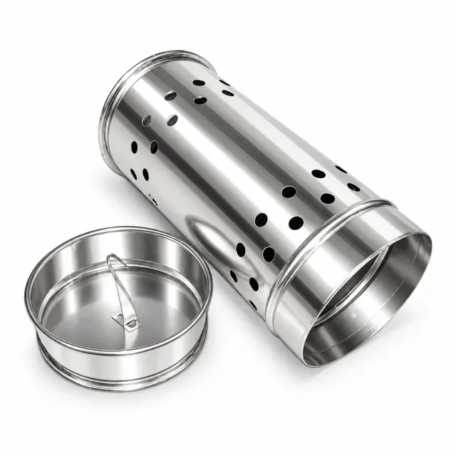 Bienenwagner Schwefeldose Maxi Edelstahl Ø 9 cm Haken