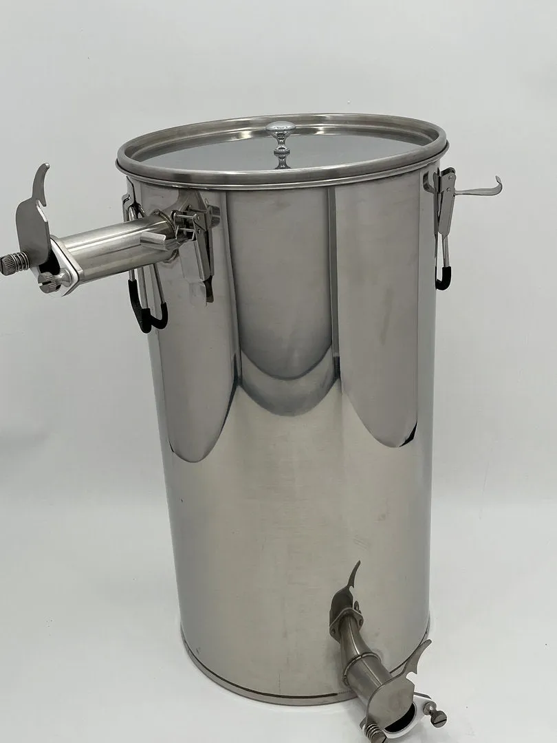 Bienenwagner Honigabfüllkübel Edelstahl 50 kg Doppelhahn