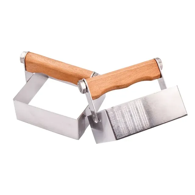 Bienenwagner Wabenschneider Edelstahl Holzgriff 10,5 cm eckig