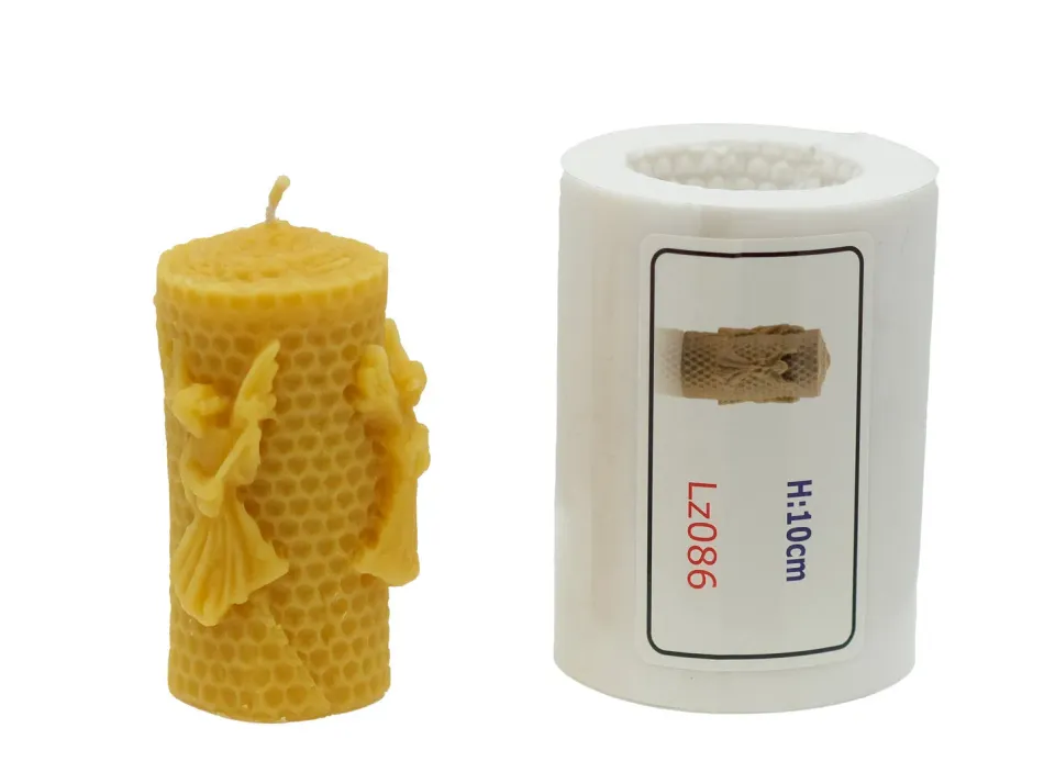 Bienenwagner Lz086 Kerzengießform Wabe Biene Engel