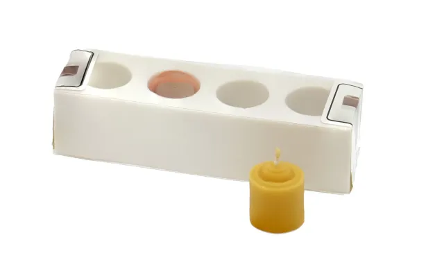 Bienenwagner Kerzengießform Silikon LZ055 4 Mini-Kerzen