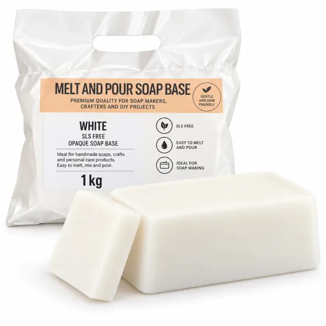 Bienenwagner Witte Melt & Pour Seifenbasis 1 kg vegan palmölfrei