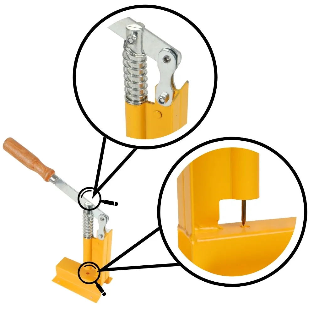 Imkado Rähmchenlocher Ösenpresse Edelstahl 23 cm