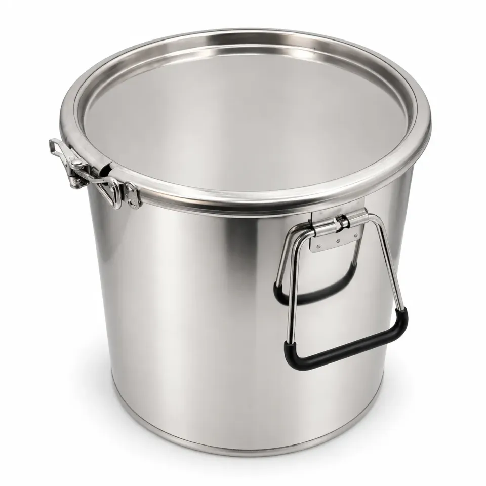Bienenwagner Honig- und Wachseimer Edelstahl 20 Liter