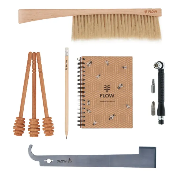 Flow Hive Beekeeping Accessories Set Imkerset 6-teilig Edelstahl