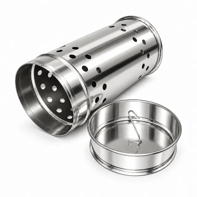 Bienenwagner Schwefeldose Maxi Edelstahl Ø 9 cm Haken
