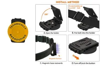 TechBee Belt Magnet Gürtelclip Smokerhalter magnetisch