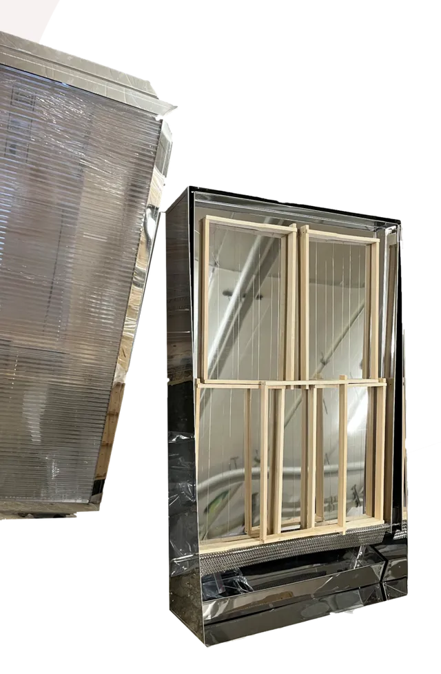 Bienenwagner Fondicera Solarschmelzer für 4 Waben Edelstahl