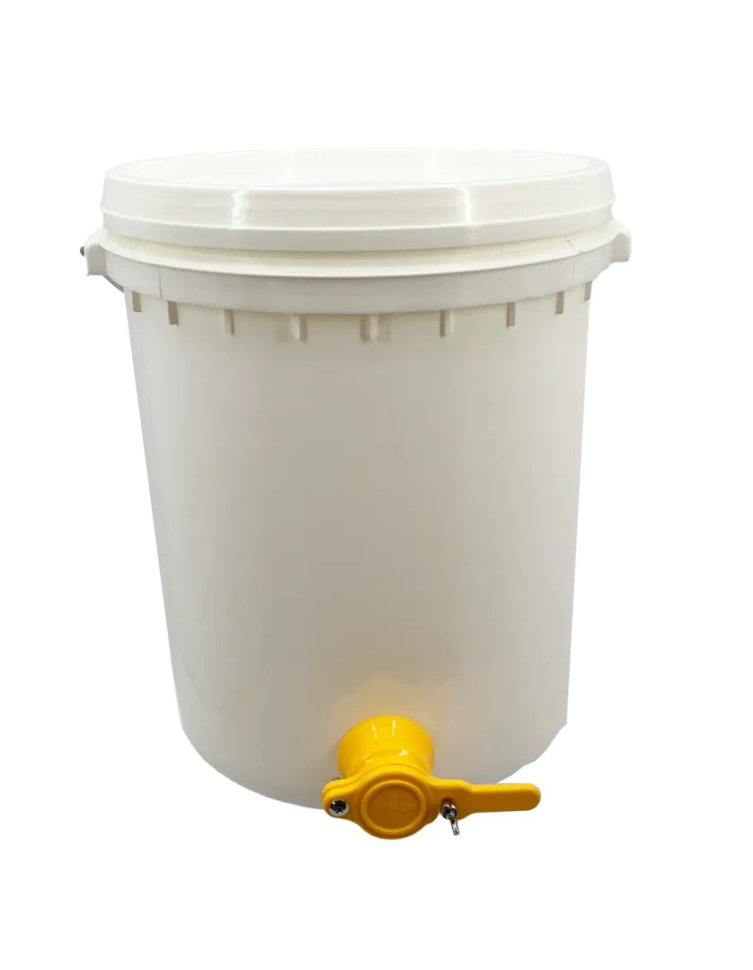 Bienenwagner Abfüllhobbock 40 kg 30 Liter Quetschhahn Kunststoff tropffrei