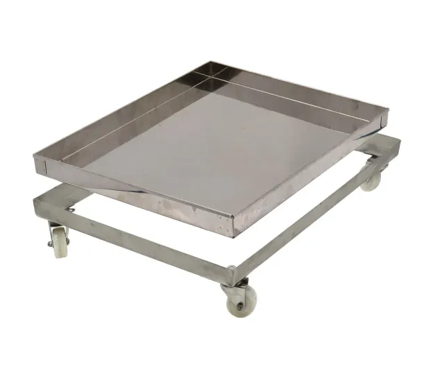 Bienenwagner Beutenwagen Transportroller 54x46 cm Edelstahl