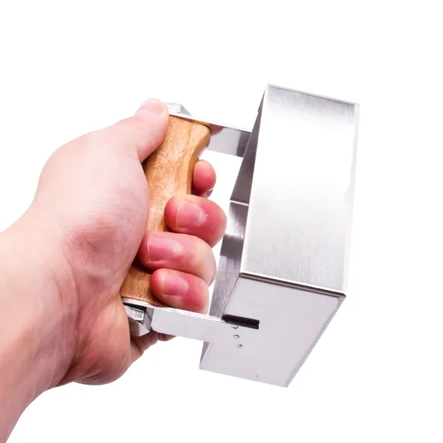 Bienenwagner Wabenhonig Ausstecher 10,5 cm Edelstahl Holzgriff