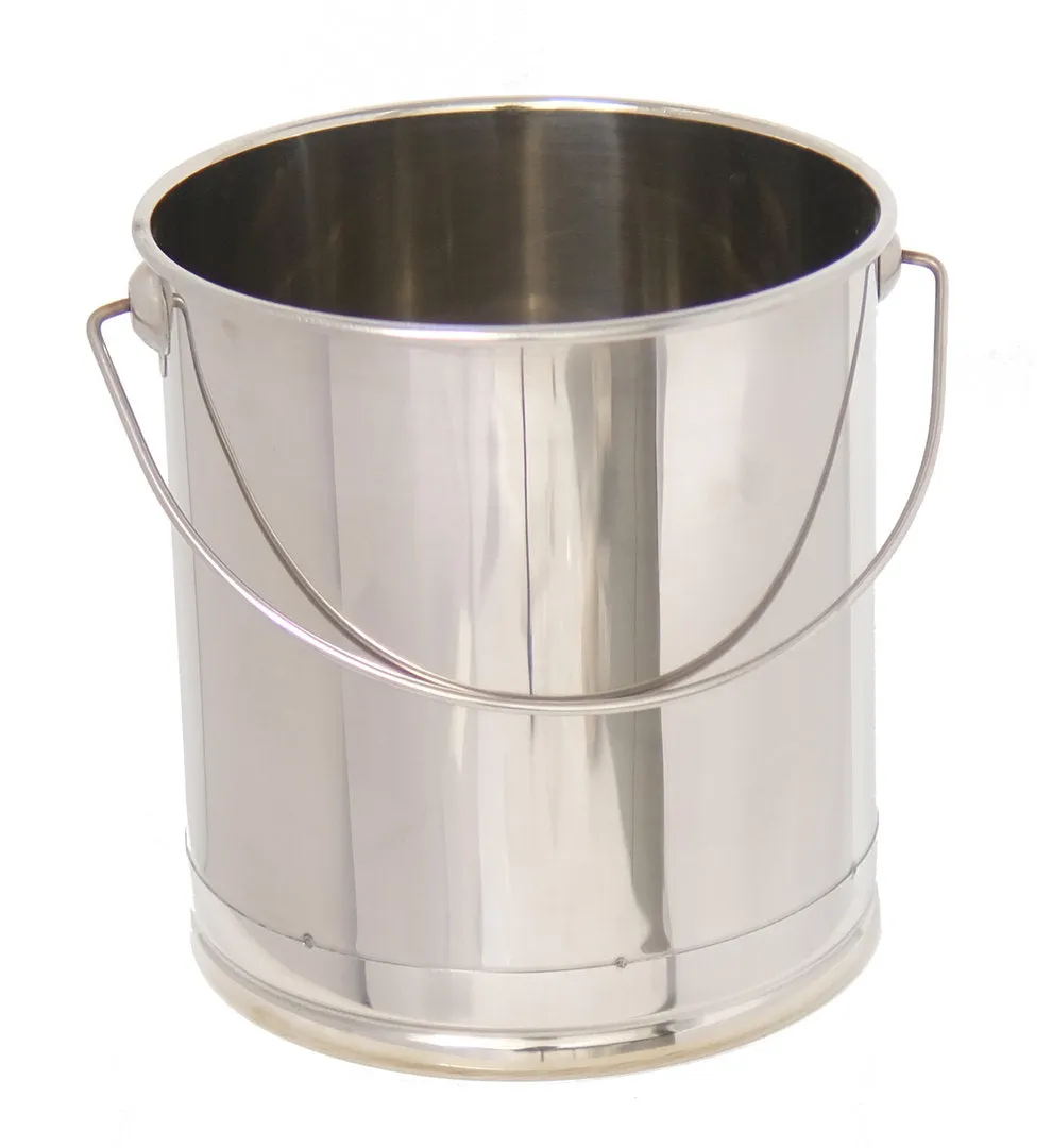 Bienenwagner Eimer Edelstahl 10 Liter mit Henkel