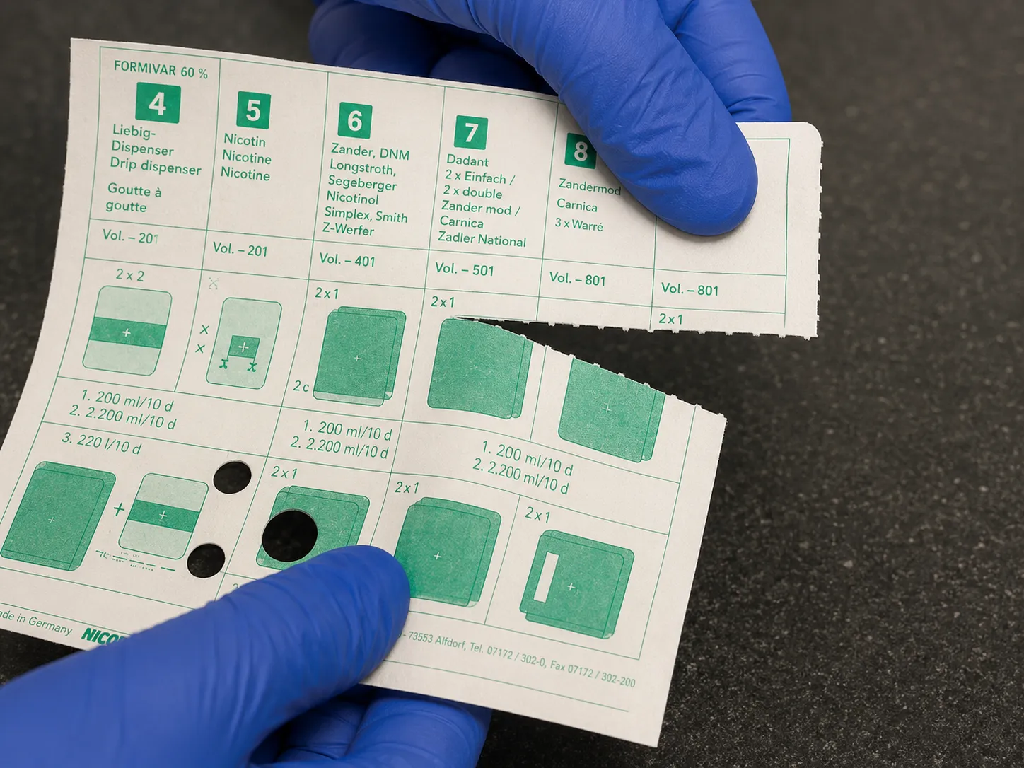 Bienenwagner Dochtpapier für Liebig Dispenser Ameisensäure