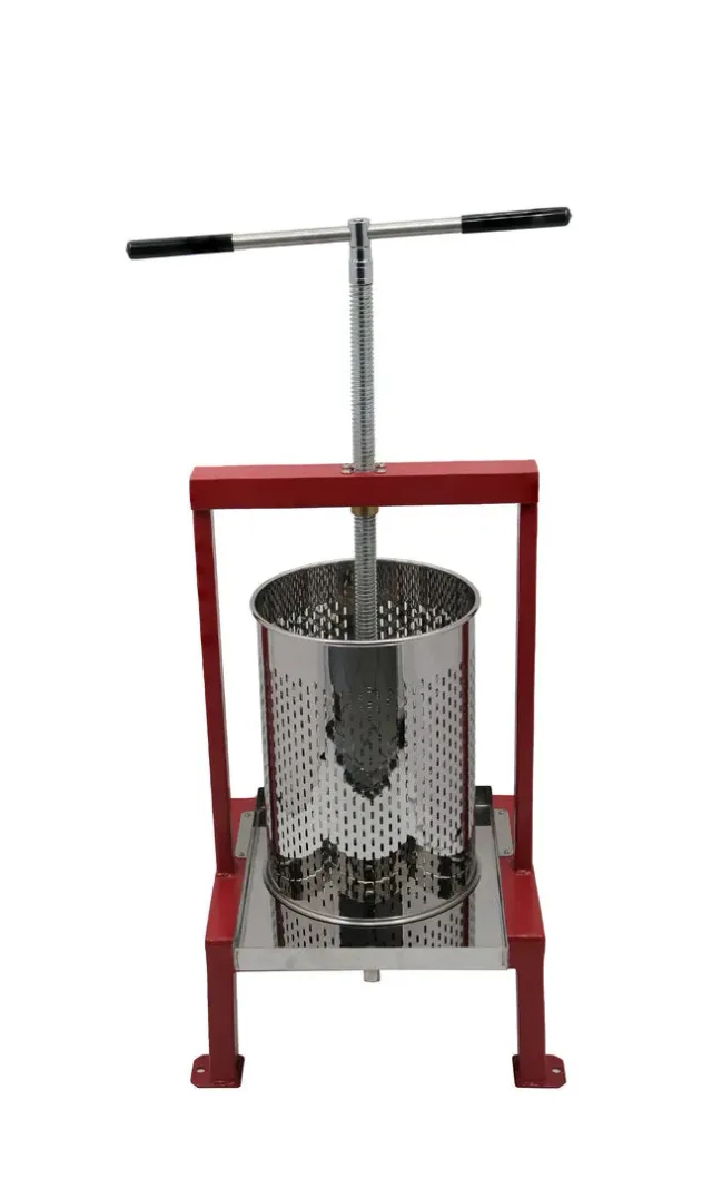 Bienenwagner Honigpresse Edelstahl 10 l Wachspresse rot