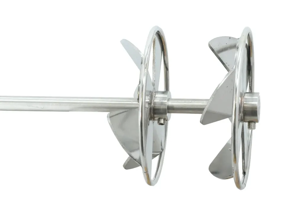 Bienenwagner Honigrührer Edelstahl mit Schutzring 100 mm