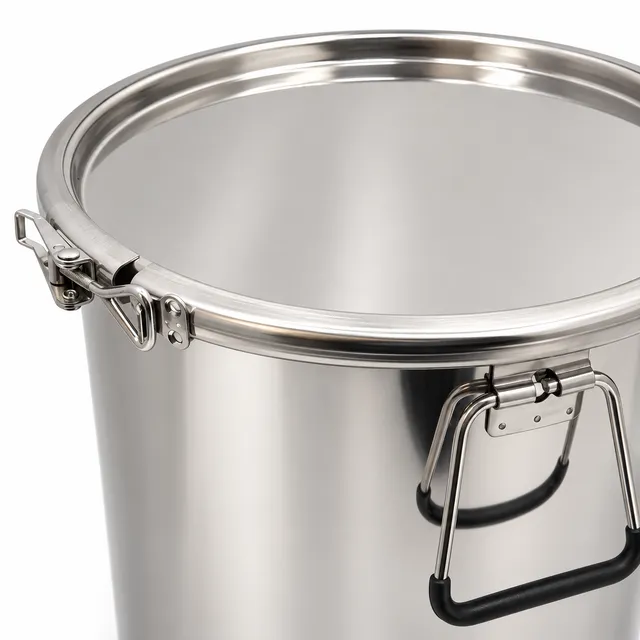 Bienenwagner Honig- und Wachseimer Edelstahl 20 Liter