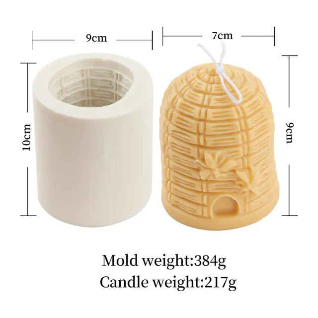 Bienenwagner LZ003 Kerzengießform Silikon Bienen Stumpen