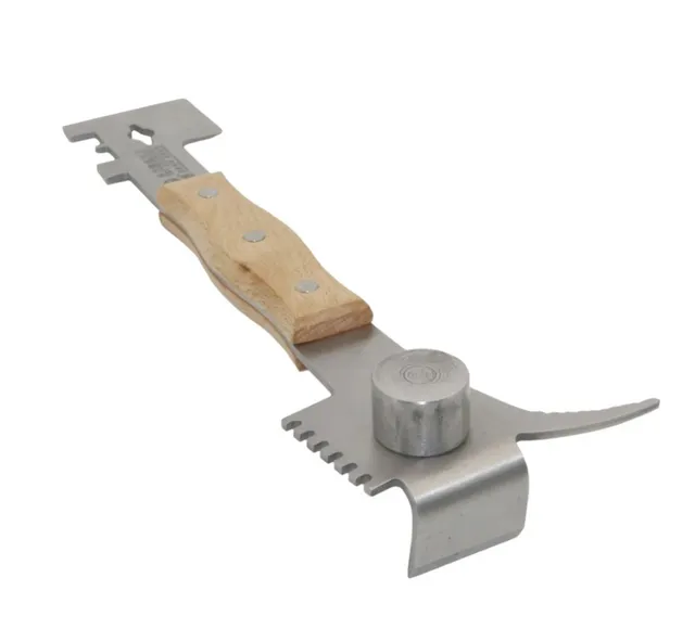 Bienenwagner Imker-Multifunktionswerkzeug Edelstahl Holzgriff