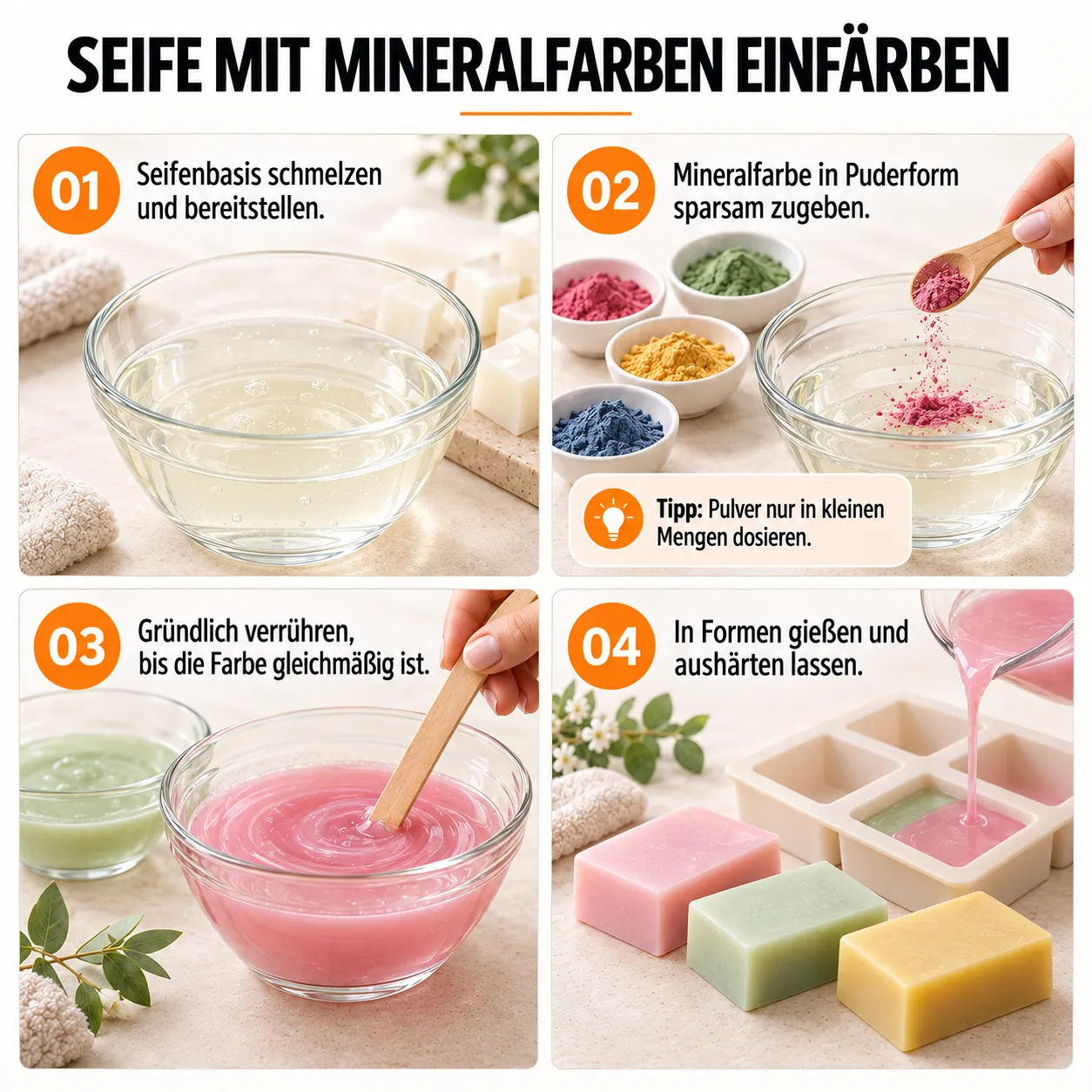 Bienenwagner Bio-Sheabutter Seifenbasis weiß 1 kg