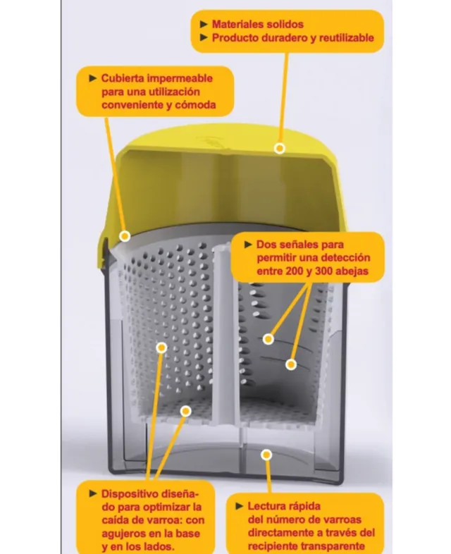 Bienenwagner Varroa-Test-Set Diagnose Puderzucker CO2