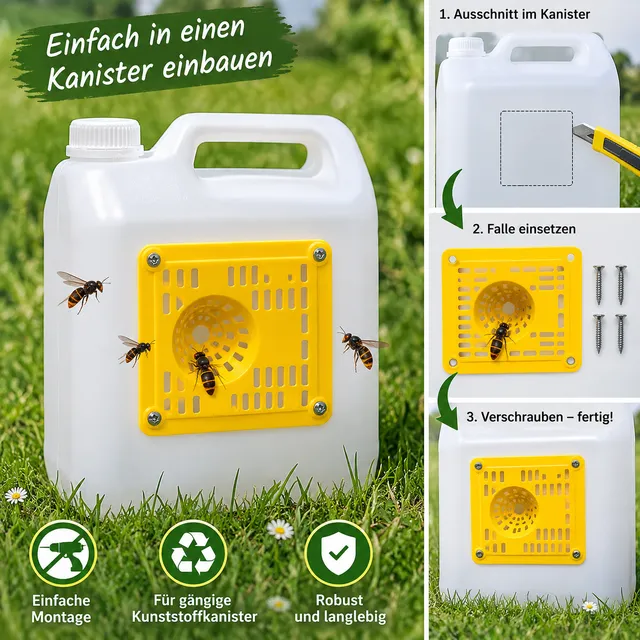Bienenwagner Hornissenfalle Einbauplatte 15,4 cm selektiv